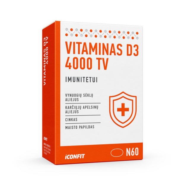 Vitaminas D3 „IconFit Vitamin D3“
