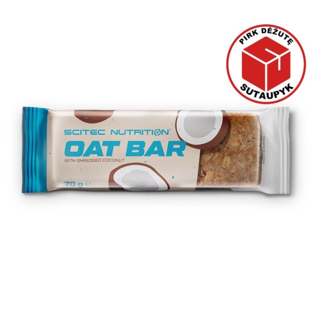 Scitec Oat Bar energetinis batonėlis kokosų skonio