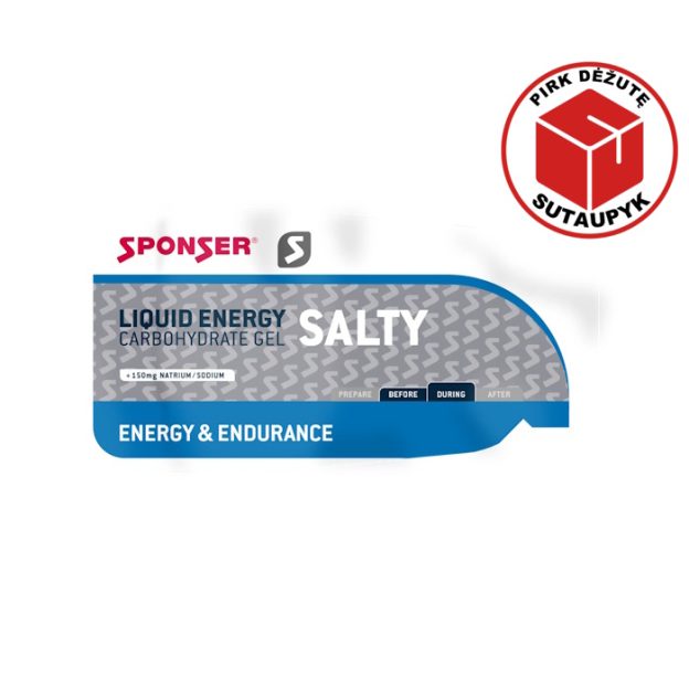 Sponser Liquid Energy Salty Energetinis gelis