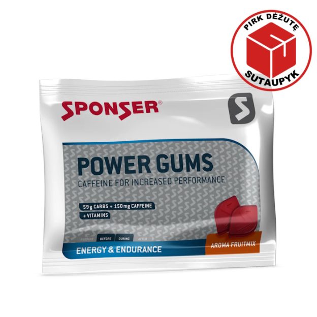 sponser power gums energetiniai guminukai vaisiu skonio