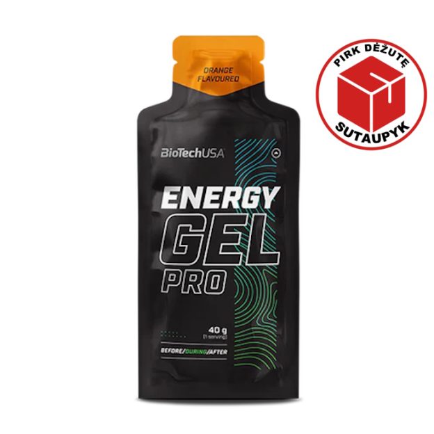 biotech energy gel pro energetinis gelis apelsinu skonio