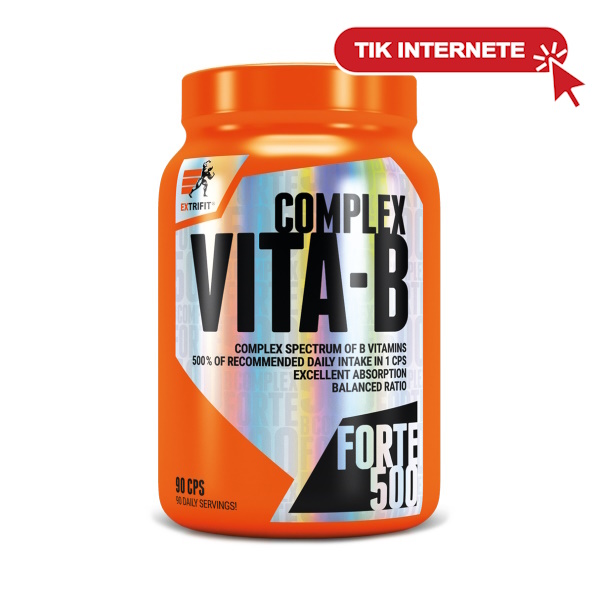 extrifit vita B complex B vitaminu kompleksas