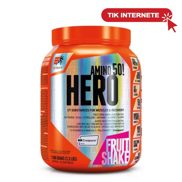 extrifit amino hero fruit shake aminorugstys vaisiu skonio
