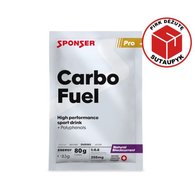 Sponser Carbo Fuel Neutral angliavandeniai juodųjų serbentų skonio