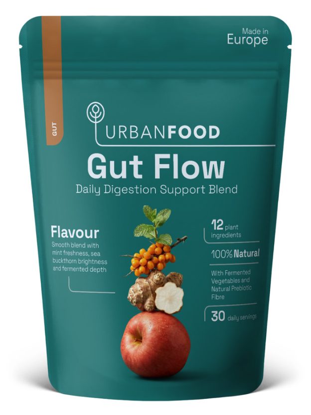 Fermentuotų daržovių, skaidulų ir augalinių baltymų mišinys „Urbanfood Gut Flow” Fermentuotų daržovių, skaidulų ir augalinių baltymų mišinys „Urbanfood Gut Flow”