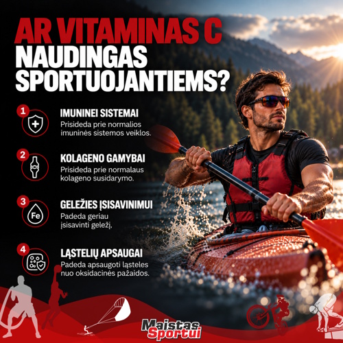 Ar vitaminas C naudingas sportuojantiems?
